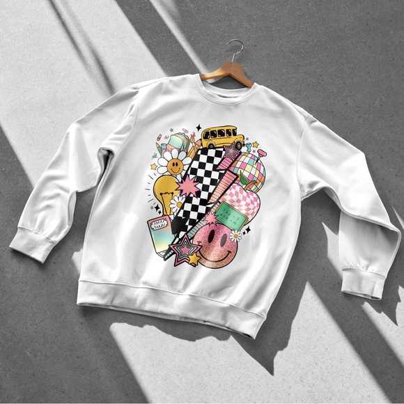 Retro Design School sweatshirt - Picture 1 of 3